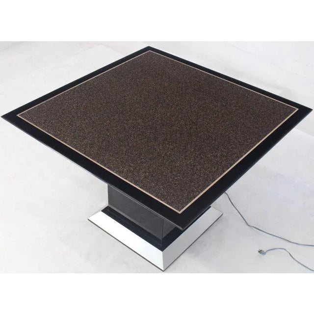 1990s Mid-Century Modern Hi-Lo Adjustable Height Convertible Coffee/Dining Table For Sale - Image 6 of 12