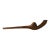 Hand-Carved Fijian "Gata" Snake War Club – 18" Sculptural Polynesian Folk Art For Sale