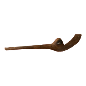 Hand-Carved Fijian "Gata" Snake War Club – 18" Sculptural Polynesian Folk Art