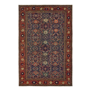 Oversize Antique Persian Wool Sultanabad Mahal Traditional Carpet For Sale