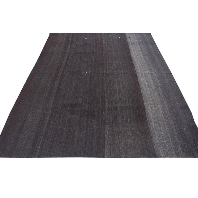 Vintage handwoven decorative kilim rug from Afyon region of Turkey. Approximately 50-60 years old. In very good condition.