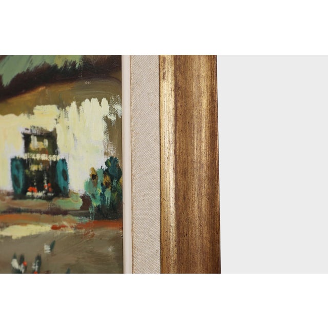 Belgian Artist, Farm Scene, 1950s, Oil on Canvas, Framed For Sale - Image 7 of 11