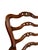 1940s 1940s Vintage Hand Carved Mahogany Lounge Chair For Sale - Image 5 of 10