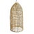 Rattan Basket Bottle Pendant Light For Sale