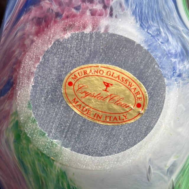 Late-20th Century Murano, Italy Free Form Art Glass Bowl For Sale - Image 18 of 18