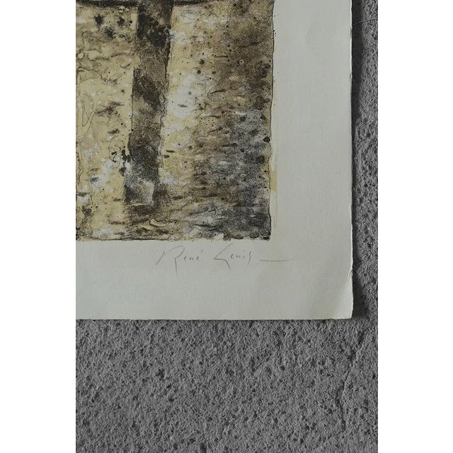 1970s René Genis, Composition, Lithograph, 1970s, Framed For Sale - Image 5 of 9