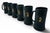 1960s the Playboy Club Matte Black & Gold Glass Beer Steins - Set of 6 For Sale - Image 4 of 12