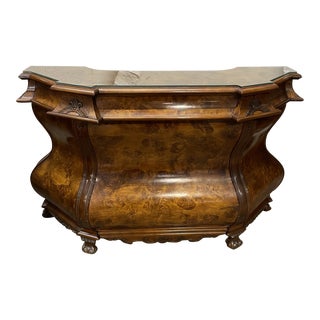 Late 19th Century Vintage Italian Bar with Glass Top Made for Bamberger's Department Store For Sale