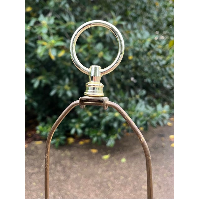 Transparent Vintage Dresden Bleikristall Crystal & Brass Large Table Lamps - a Pair For Sale - Image 8 of 12