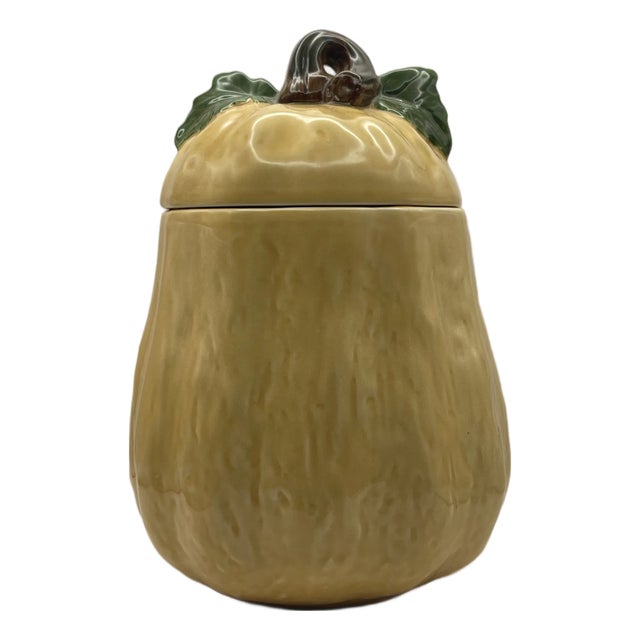 1990’s Ceramic Yellow Squash Canister For Sale