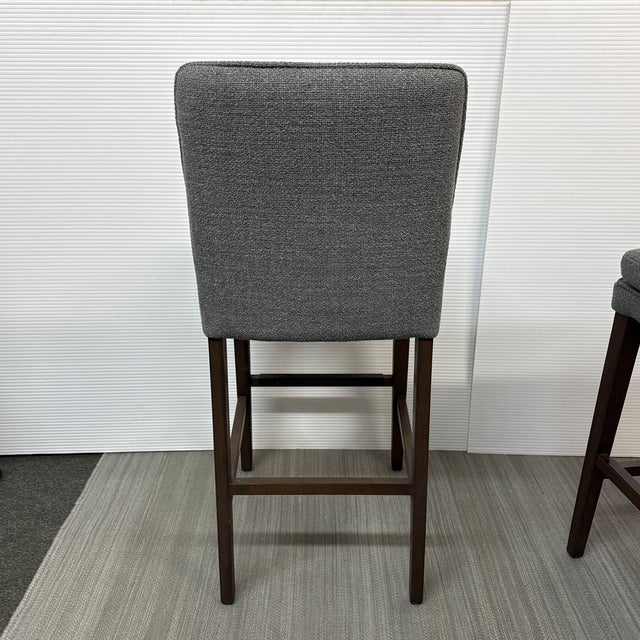 2010s Arhaus Lunden Gray Bar Stools, a Pair For Sale - Image 5 of 12