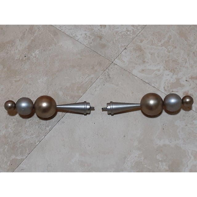 Custom- one of a kind.Window curtain rod finials, can be used as other hooks or accents- solid metal. One of a kind...