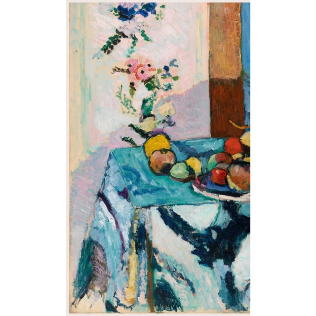 Henri Matisse 1907 Colorful Blue Fruit Still Life Art Print, Fauvist Kitchen Wall Art by Henri Matisse - 48" X 36" For Sale - Image 4 of 7