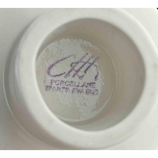 Vintage Porcelain Cups by Pietro Annigoni, 1980s, Set of 2 For Sale - Image 6 of 7