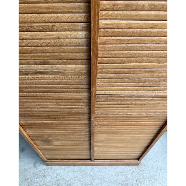 Double Tambour Door Filing Cabinet, 1950s For Sale - Image 12 of 16