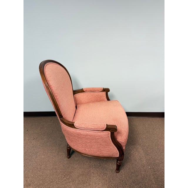 1980s Upholstered Accent Chair / Side Chair For Sale - Image 4 of 4