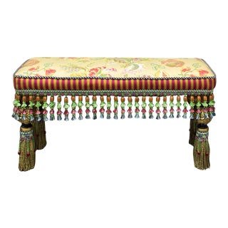 Mackenzie Childs Tassel Bench For Sale