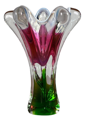 Art Glass Vase by Josef Hospodka for Chribska Glassworks, 1960s
