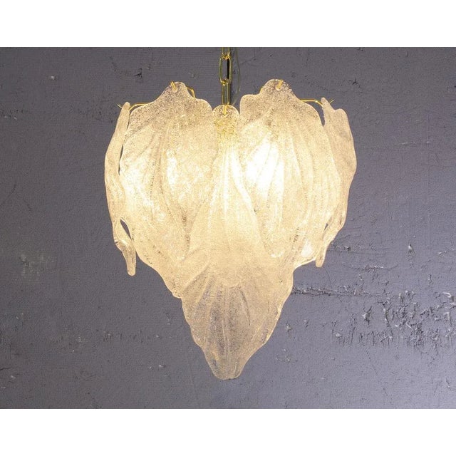 1990s Suspension with Murano Glass Leaves, Italy, 1990s For Sale - Image 5 of 11