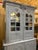 French Provincial Late 19th Century Painted French 2 Piece Cabinet. Cabinet Has Pegs That Go in to Bottom Piece For Sale - Image 3 of 9