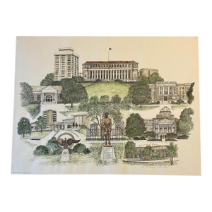 1980s Texas a & M University Print by Liz Bryant