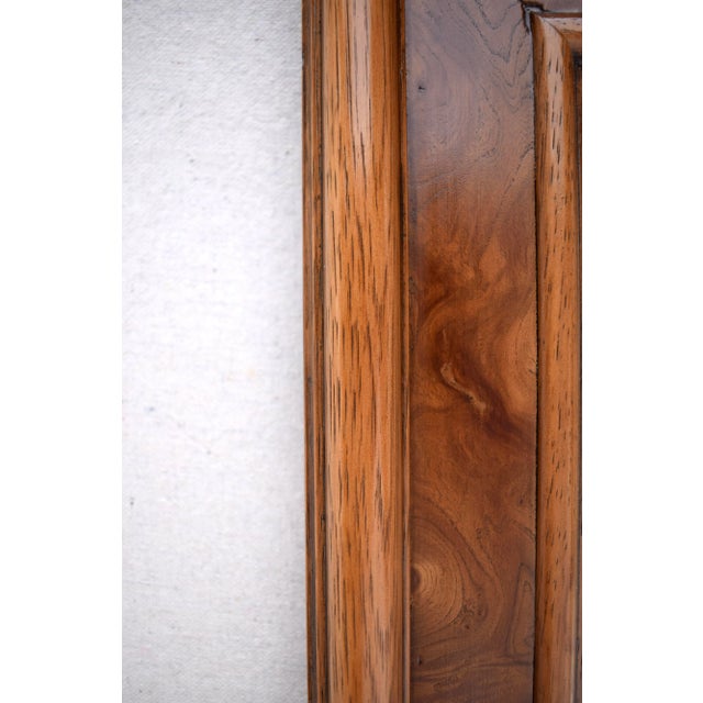 Wood Mid 20th Century Italian Burl Olive Arched Beveled Wall Mirrors For Sale - Image 7 of 10