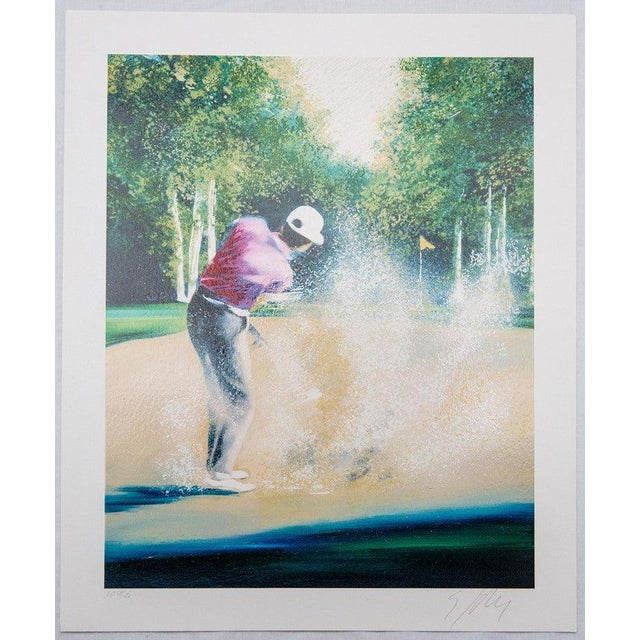 Victor Spahn, Golfeur en action, Screen Print For Sale - Image 6 of 6