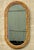 Vintage Coastal Braided Rattan Oval Mirror For Sale - Image 9 of 12