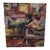 Large Abstract Acrylic on Canvas, Multi-Colored For Sale