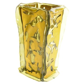 Mulato Vase in Clear Yellow by Fernando & Humberto Campana for Corsi Design Factory For Sale
