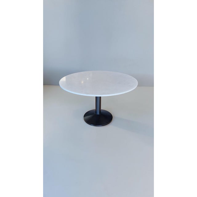 TL30 Round Metal and Marble Table by Franco Albini and Franca Helg for Poggi, Italy, 1960s For Sale - Image 9 of 9