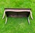 Late 20th Century Wooden Bench, With a Cushioned, Rattan-Woven Seat, Curved Legs, Late 20th Century, Bohemian/Coastal Styles For Sale - Image 5 of 11