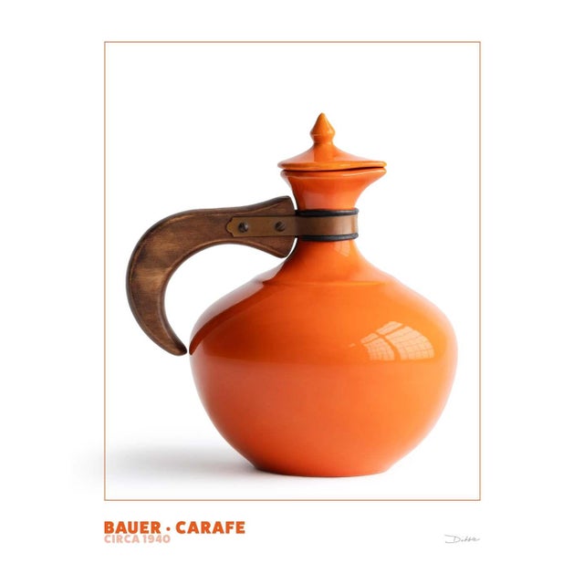 Mid-Century Modern Bauer Carafe Print - Mid-Century Design Photography (16x20) For Sale - Image 3 of 3