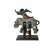 Chinese Vintage Color Ceramic Warrior Riding Elephant Figure Display Art For Sale - Image 4 of 8