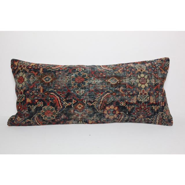 Here i am listing a 100% Handmade double knotted rug pillow cover, made from antique Persian tribal carpet rug. This’s a...