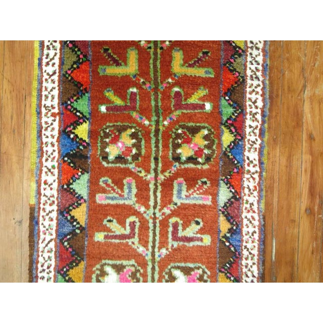Early 20th Century Zabihi Collection Skinny Long Vintage Turkish Anatolian Runner - 1'11" x 16'10" For Sale - Image 5 of 8