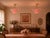 Bring authentic Art Deco elegance into your home with this beautiful pair of vintage pink satin glass ceiling light shades...