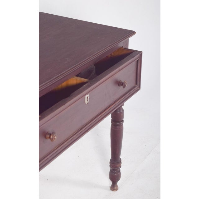 Wood Mid-Century Portuguese Romantic Desk, 1920s For Sale - Image 7 of 8