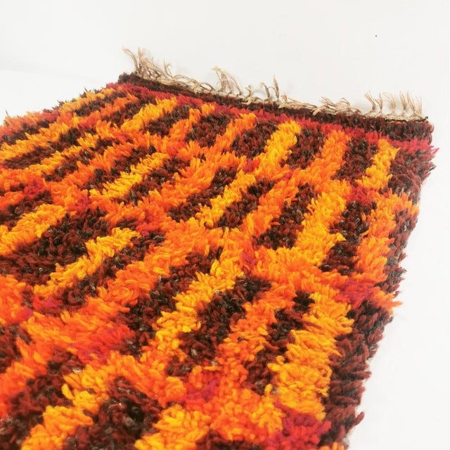 Vintage Space Age Rug, Denmark, 1960s For Sale - Image 4 of 16