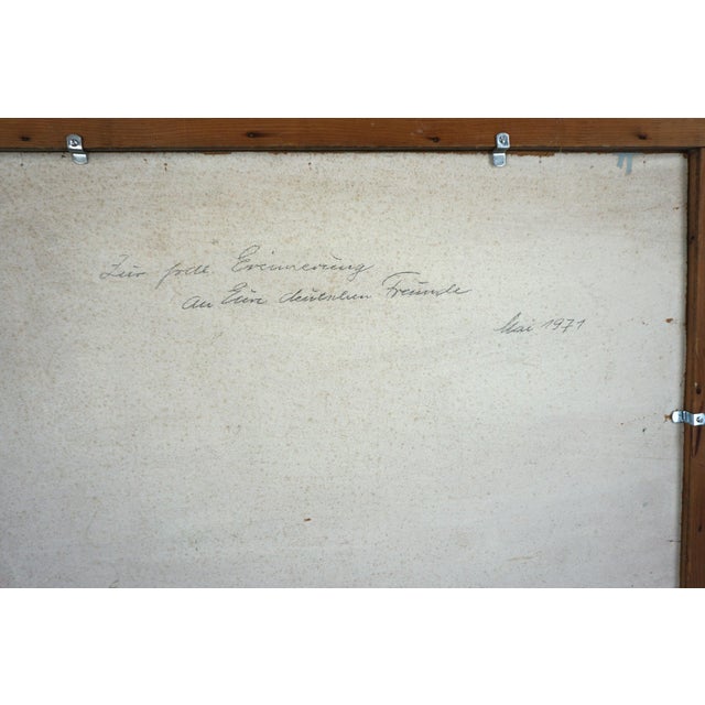Vintage Bavarian Lake Landscape in European Style For Sale In Monterey, CA - Image 6 of 6