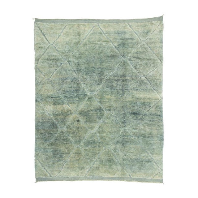 Luxurious Hand-Knotted Wool Rug by Azele Studio For Sale - Image 10 of 10