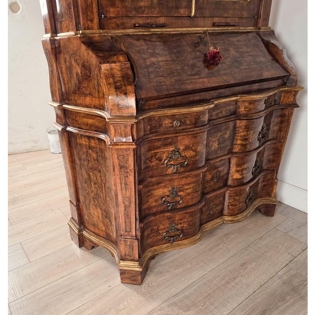 Baroque Style Secretary, Italy Circa 1950 For Sale - Image 11 of 11