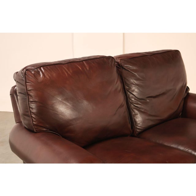 Traditional Hancock & Moore Traditional Leather Loveseat For Sale - Image 3 of 18