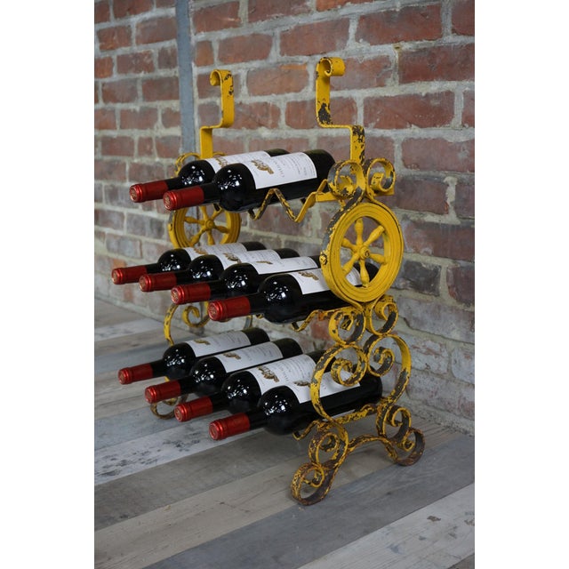Vintage Metal Bottle Holder, 1950s For Sale - Image 4 of 9