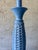 Late 20th Century Vintage Coastal Basket Weave Blue Palm Beach Table Lamps - a Pair For Sale - Image 5 of 5