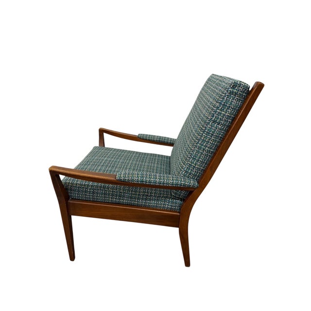 1960s Mid-Century Danish Modern Teak Ladder Back Arm Chair - Restored! For Sale - Image 5 of 8