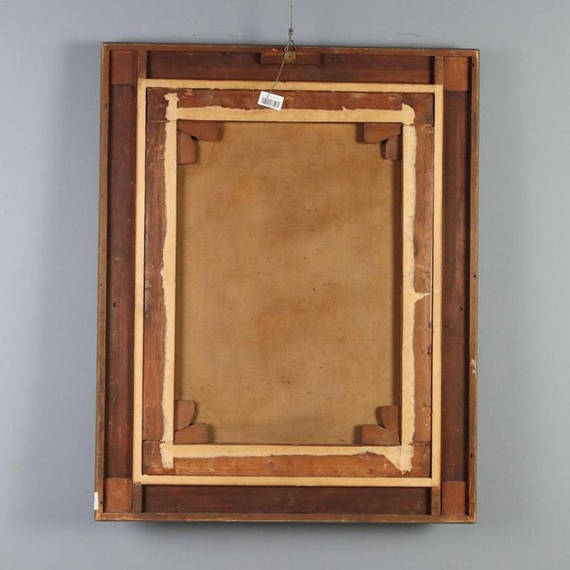 Luigi Conconi, Portrait Composition, Oil Painting on Canvas, Framed For Sale - Image 11 of 12