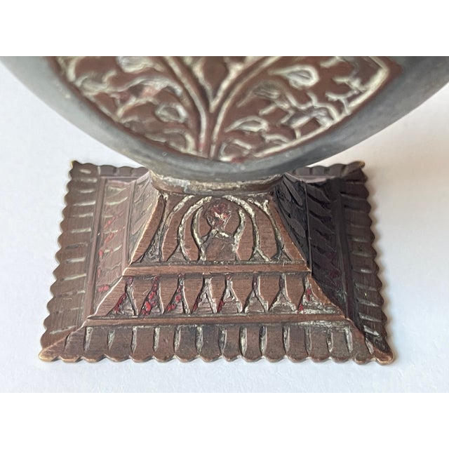 Copper Antique 19th Century Indian Engraved Copper Perfume Bottle For Sale - Image 8 of 15