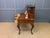 Flame Mahogany Writing Desk, 1860s For Sale - Image 4 of 18