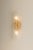 Glass Mitzi Shelley 5.75 in. 2 Light Wall Sconce in Vintage Gold Leaf Finish For Sale - Image 7 of 10